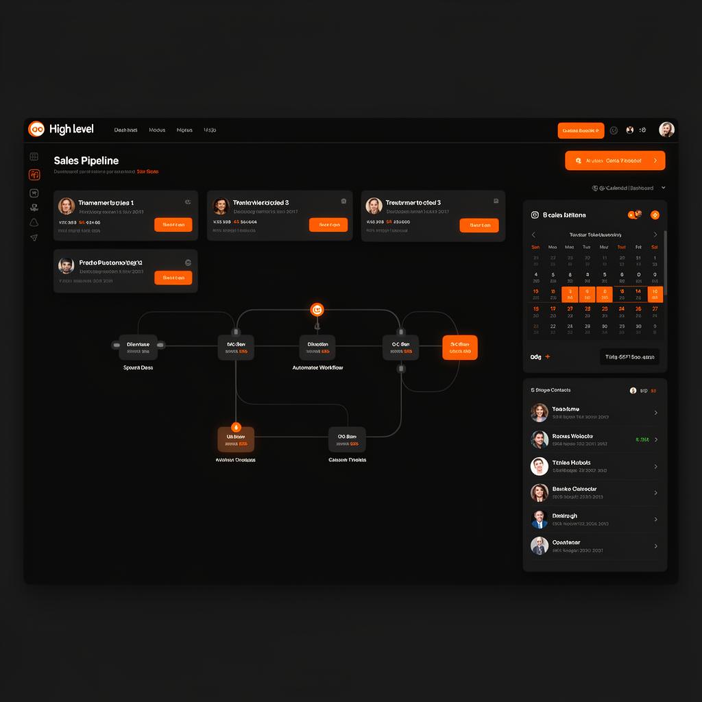GoHighLevel CRM sub-account with sales pipeline & automated workflows